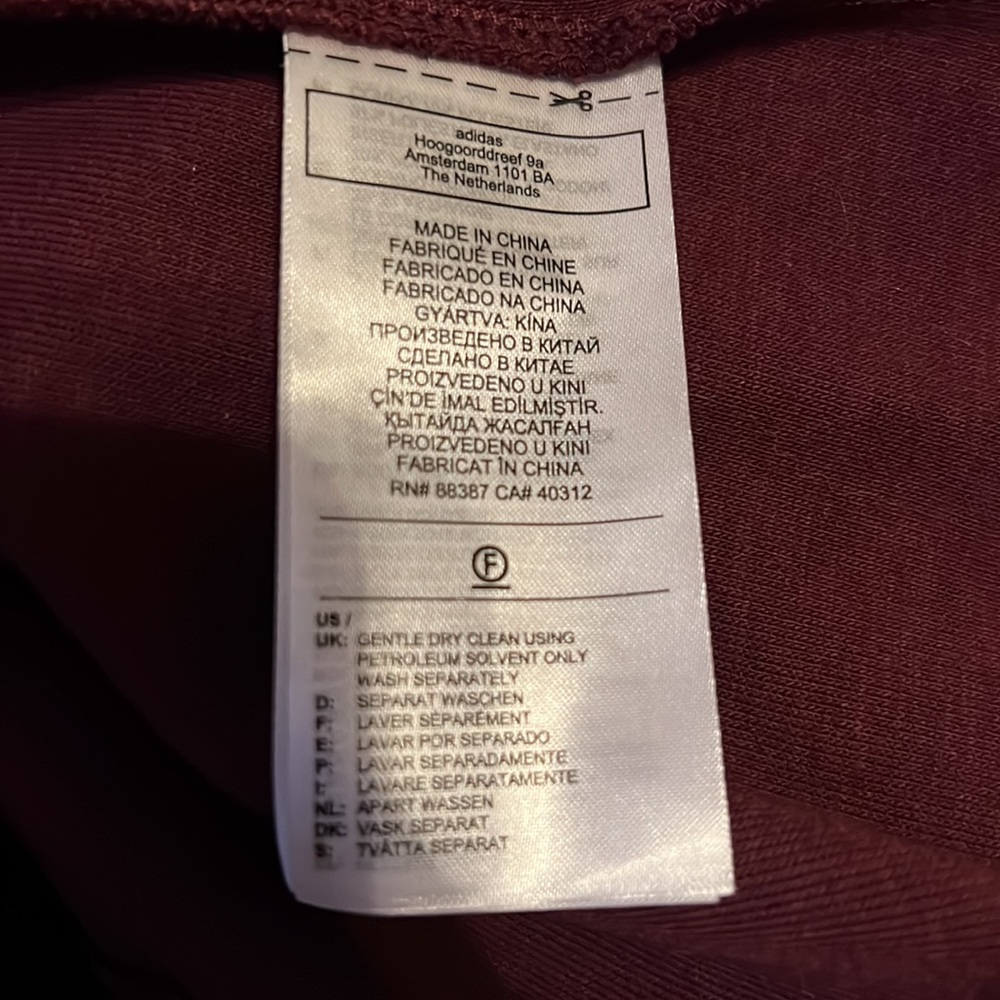 Adidas originals maroon raffle dress - Picture 5 of 6